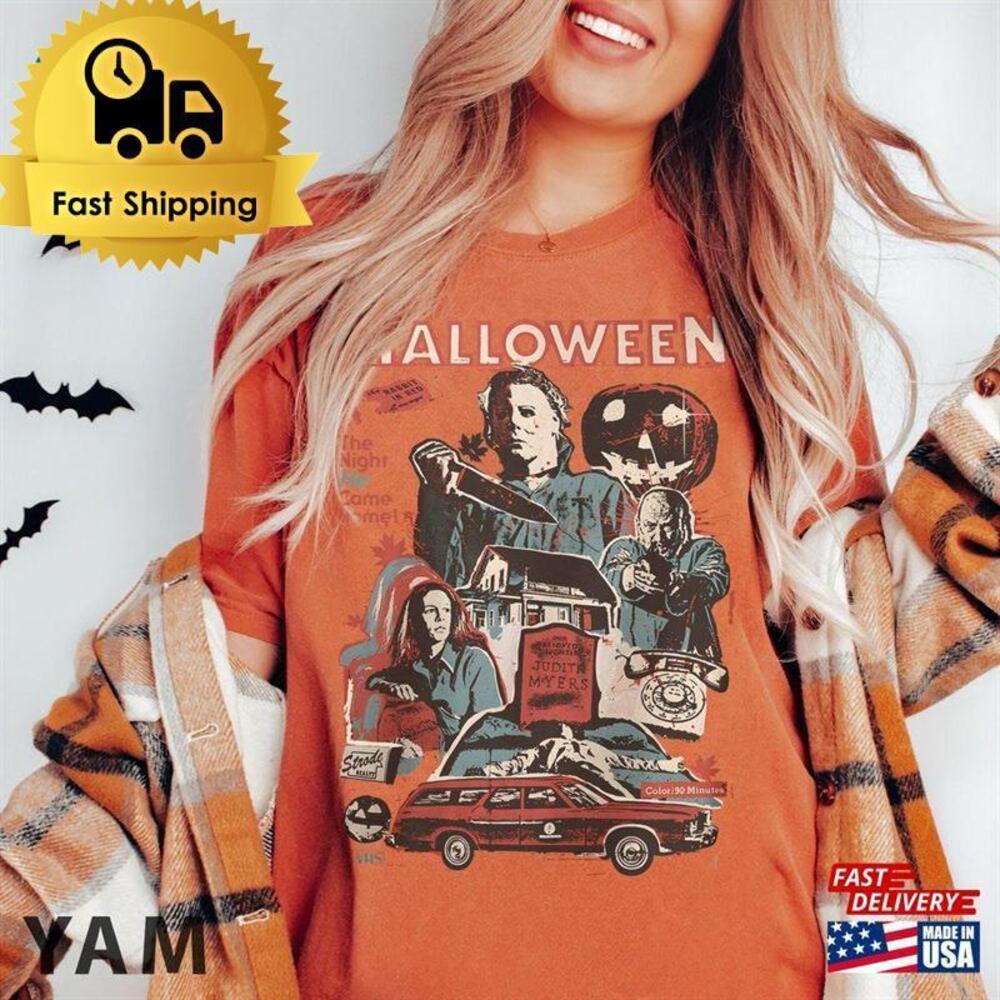 Retro Michael Myers Halloween Shirt The Night He Came Home Classic Unisex